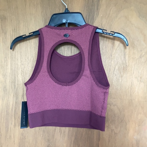 Tahari sport bubble knit keyhole sports bra top S / M or L / XL - Picture 12 of 17